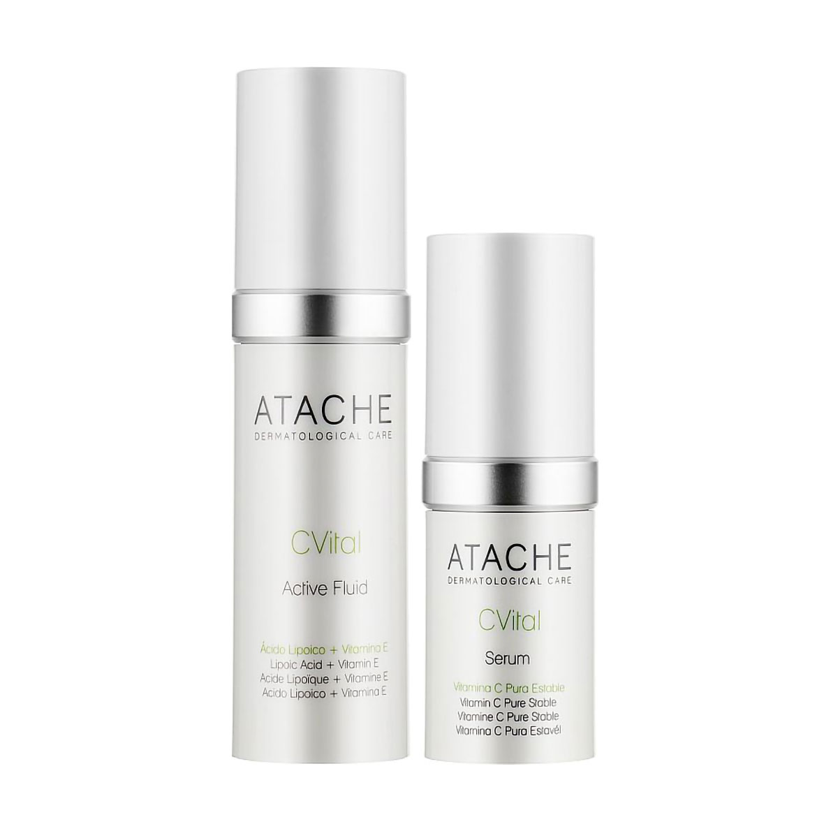 Набір для обличчя Atache C Vital Biological Triple-antioxidant Night Protector (флюїд, 30 мл + сироватка, 15 мл)